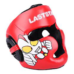 Professional Children's Boxing Headgear, Muay Thai Thickened Training Face Protector, Fighting Monkey Face Jaw Guard