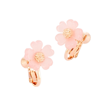 (self-employed) OSEWAYA ear clip ear nail female cherry blossom without earbuds sweet and solid design temperament sensei earthen