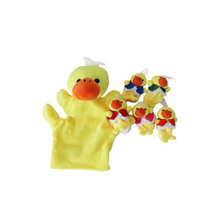 Five duck finger dolls children's song performance props