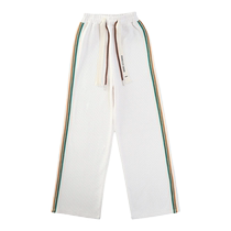 Girl Wide Leg Pants Autumn Clothing New Loose Straight Drum Casual Long Pants Children CUHK Childrens Clothing Spring Autumn Outwear Sweatpants