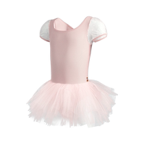 小茉莉儿童舞蹈服女形体服女童体操服芭蕾舞练功服夏蓬蓬裙演出服