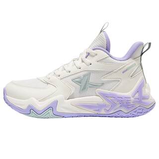 特步童鞋秋季新款中大童女童时尚高帮篮球鞋儿童运动减震缓震球鞋