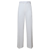 White modern pants mens straight professional dance pants new ballroom dance mens dance pants advanced Latin dance pants
