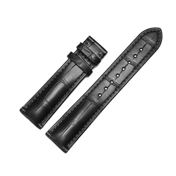 American double-sided crocodile leather strap suitable for longines iwc