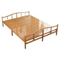 Guidian Bamboo Bed Rental House Double Simple Household Adult Nap Noon Break Cooling Bed Folding Bed Bamboo Hardboard Wooden Bed