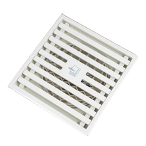 Submarine floor drain bathroom anti-reflective and deodorant cream style stainless steel milk white bathroom shower 894