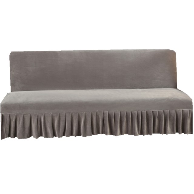 Folding sofa bed cover without armrests elastic universal