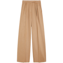 MaxMara 2024 autumn and winter new womens loose camel hair trousers 1136114206