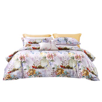Fuanna skin-friendly skin horse cotton four-piece set national style