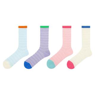 Long socks summer thin mesh breathable sandal socks white