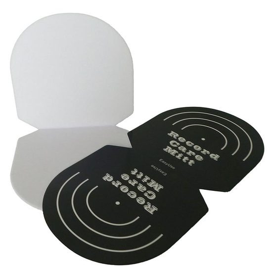 Vinyl record LP disc remover cleaning and protective pad