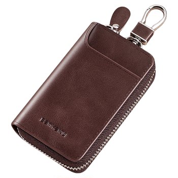 Key bag new large capacity genuine leather key bag for men and women