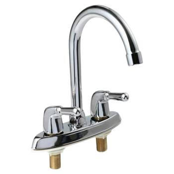 Kitchen artchen full copper double handle double hole faucet basin