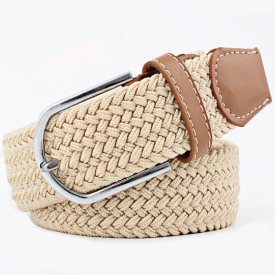 Elastic, seamless and punch-free woven breathable pants waistband