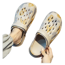 Мужские сандалии 2024 новое лето изнашивает Tumachal Cave Shoes Mens Sport Non-slip Beach Baotou Cold Tug