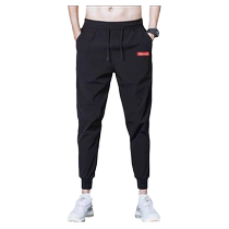 Summer thin stretch pants for men casual trousers loose large size sports pants breathable harem leggings trendy sweatpants