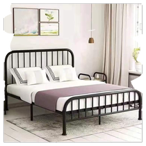 Fertile area iron bed double bed iron bed single 1 5 meters 1 8 iron frame bed dormitory modern simple internet celebrity bed