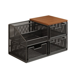 Desktop Storage Rack, Coffee Machine Storage Rack, Drawer-Type Snack Storage Box, Dining Table Countertop Tea Bag and Cup Organizer