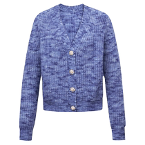 DEEP BREATH Take a deep breath my brother is really good. Floral yarn with diamond buttons knitted cardigan jacket for women A400836