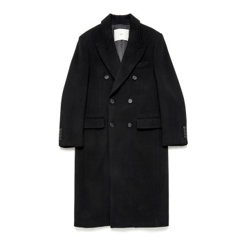 Dunst【允仔同款】2025冬季新品合身剪裁双排扣羊毛大衣UDCO5D125
