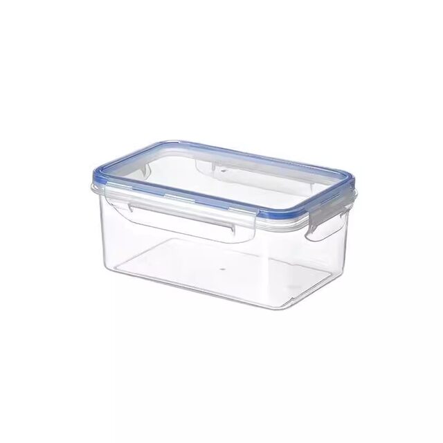Fresh box plastic microwave heating lunch box with lid office worker bento box with sealed rectangular storage box moisture-proof
