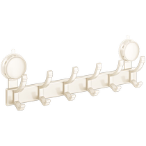 Suction cup hooks punch-free storage racks high door clothes hangers traceless bedroom entrance door clothes hooks a row of high-end