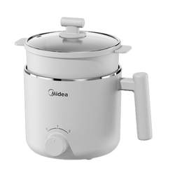 Midea electric cooker small multi-functional steaming and cooking all-in-one dormitory instant noodles student small electric cooker mini hot pot 1-2 people