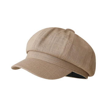 Light fabric ~ retro literary octagonal hat for men and women