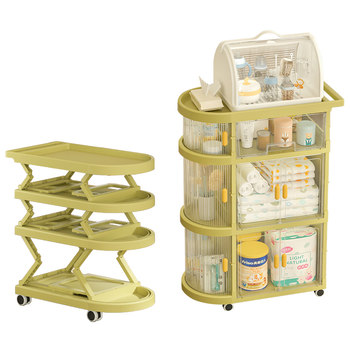 Yeya movable feeding table storage cabinet storage rack