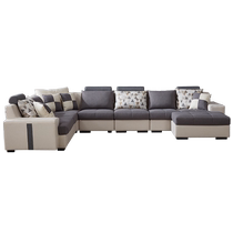 Quanyou Home Modern Simple Technology Fabric Sofa Living Room Module Combination Fabric Corner Sofa Furniture 102117