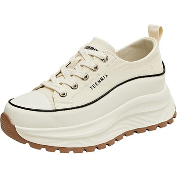Tianmeiyi thick-soled heightening white shoes canvas shoes women's sports sneakers casual shoes summer new kj008bm5