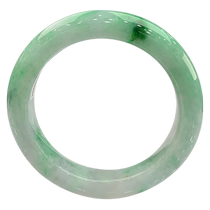 Light Picking Up Burmese Natural Grade A Jade Moisturizing Light Green Spicy Sun Green Delicate Thick Jade Bracelet