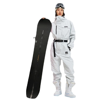 Cold element 3L one-piece ski suit suit single and double board womens warm slimming outdoor waterproof ski jacket and pants for men 2024