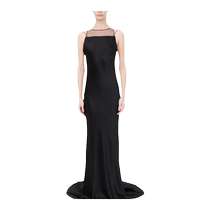 12th issue interest-free] Maison Margiela Margiela four-corner stitching womens backless floor-length dress for women