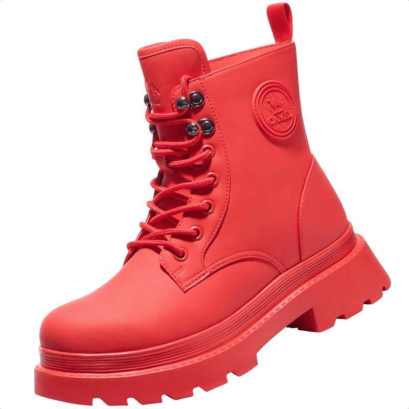 Camel outdoor casual stylish Martin boots waterproof rain boots