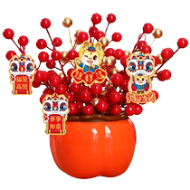 Year of the Dragon 2024 New Year New Decoration Festive Ornaments Lucky Bucket Ornaments Spring Festival New Year Goods Living Room New Years Day