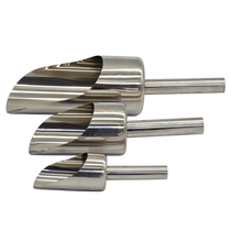 Food safety library pinch ice shovel flour shovel grain rice shovel rock sugar shovel coffee 304 stainless steel round mouth shovel