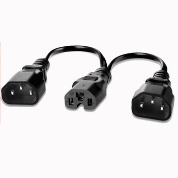 Tricycle electric vehicle battery car charger port conversion plug type one-point two-point battery connection cable
