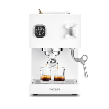 Petrus pe3888 straight white coffee machine small household italian style fully semi-automatic commercial american style