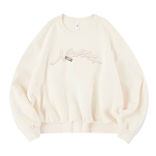 Jordan women's knitted round neck casual sweatshirt with letters