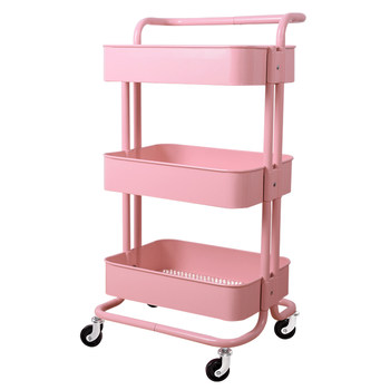 Baby wheeled kitchen rack multi-functional household