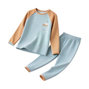 Children's autumn and winter home clothing sets baby autumn clothes and autumn pants