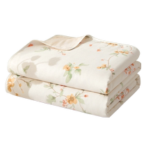 Boyang pure cotton towel quilt summer thin nap blanket single dormitory nap sofa blanket gauze blanket student