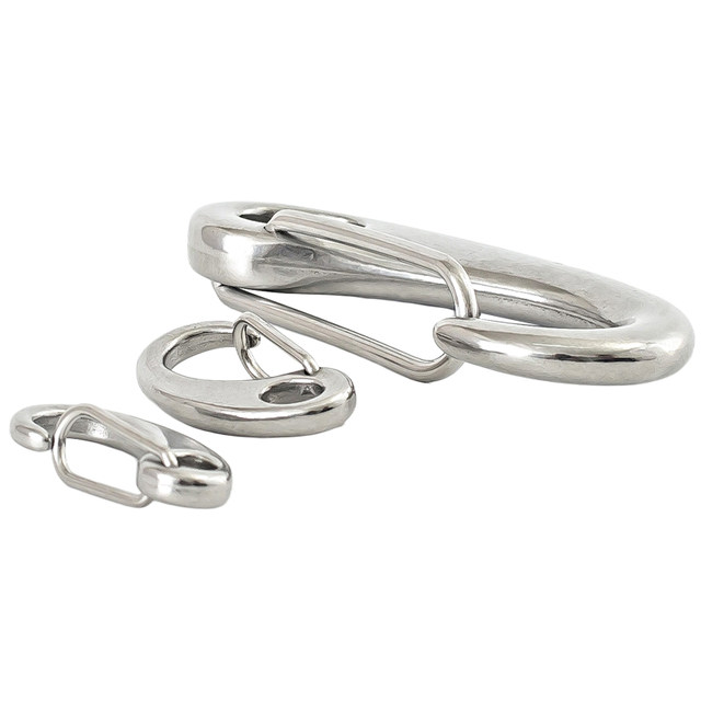 304 stainless steel egg-shaped spring buckle egg-shaped shackle