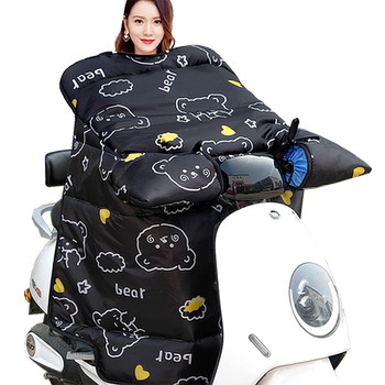 Electric vehicle windshield quilt with velvet in winter