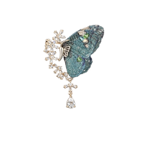 (Self-operated) she’s Qianzi embroidered butterfly brooch high-end exquisite fashion corsage brooch light luxury accessories for women