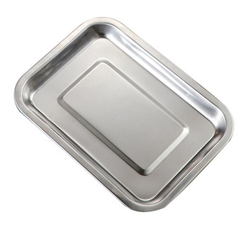 Stainless steel tray rectangular steamed rice commercial kitchen