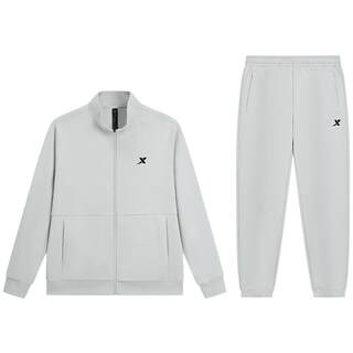 特步运动套装男女2025年秋季新款休闲男装外套开衫卫衣卫裤两件套