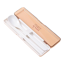 3084-ASVEL chopsticks and spoon set portable tableware for children and students Japanese take-out plastic chopsticks and spoons