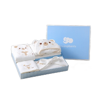 Liboy Room Newborn Gift Box Bathrobe Suit Bath Towels Towel 3 Pieces Kit Baby Baby Send Gifts